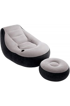 Надувное кресло Intex Ultra Lounge 99х130х76 см с пуфиком 64х28 см, Intex
