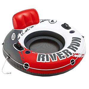 Надувной круг Intex River Run красный с сетчатым дном, диаметр 135 см, INTEX, Intex