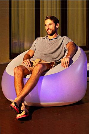 Надувное кресло с подсветкой Luxury OutDoor 102x97x71см, BestWay