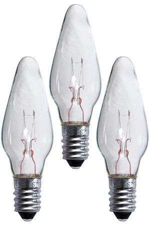 Запасные прозрачные лампы для светильников NAVIDA, цоколь Е10, 34 V, 3 шт., STAR trading