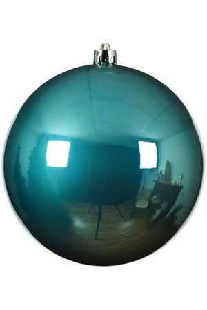 Пластиковый шар глянцевый, цвет: голубой туман, 200 мм, Kaemingk (Decoris)