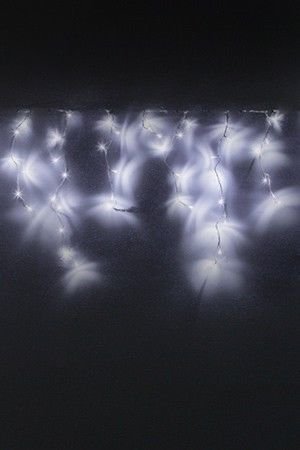 Светодиодная гирлянда Бахрома Водопад 5.8*0.7 м, 240 холодных белых LED ламп, контроллер, прозрачный ПВХ, IP44, Kaemingk (Lumineo)