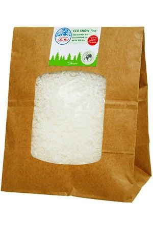 Искусственный снег из кукурузного крахмала ECO SNOW, мелкие хлопья, белый, 2 л, Kaemingk (Decoris)