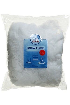 Снежный пух SNOW FLUFF (крупные фрагменты синтепона), 200 г, Kaemingk (Decoris)