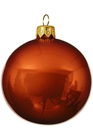Елочный шар ROYAL CLASSIC стеклянный, эмалевый, цвет: трюфельный, 150 мм, Kaemingk (Decoris)