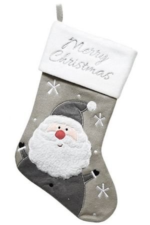Носок для подарков СКАНДИ-СТАЙЛ: САНТА, полиэстер, 40 см, Kaemingk