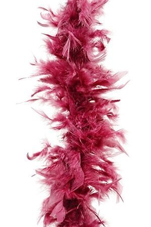 Гирлянда БОА ИЗ ПЕРЬЕВ, розовый бархат, 184 см, Kaemingk (Decoris)