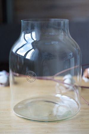 Стеклянная ваза ХЕЛЬГА, ручной работы, прозрачная, 25 см, Kaemingk (Decoris)