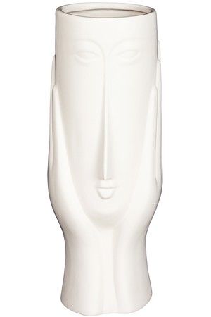 Керамическое кашпо DREAMING FACE, белое, 30 см, Edelman, Mica