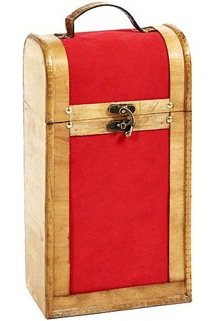 Подарочная коробка-кейс для вина ГРАНВЕЛЬ, искусственная кожа, дерево, 20 см, Goodwill
