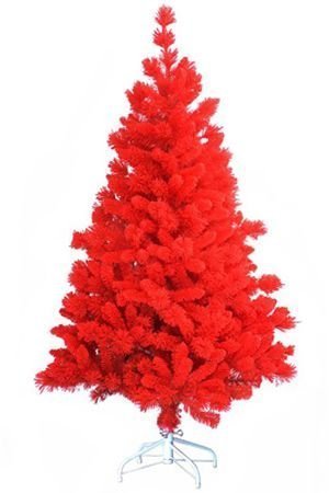 Искусственная ель ТЭДДИ (хвоя - PVC), флокированная, красная, 120 см, A Perfect Christmas