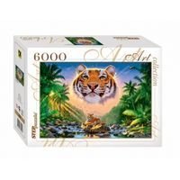 Мозаика puzzle Величественный тигр 6000 эл., Степ пазл