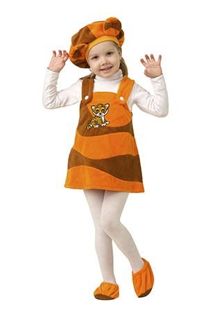 Карнавальный костюм Тигрица крошка, размер 104-52, Батик