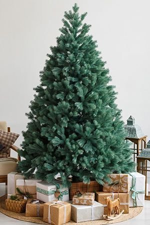 Искусственная голубая елка Бордо Люкс 180 см, ЛИТАЯ 100%, GREEN TREES