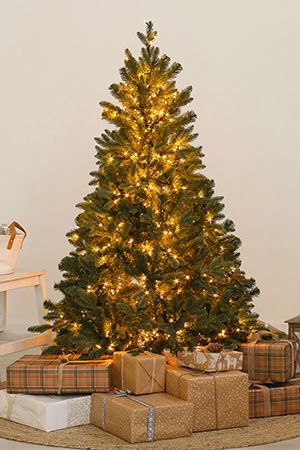 Искусственная елка с лампочками Барокко Премиум 120 см, теплые белые LED, ЛИТАЯ + ПВХ, GREEN TREES