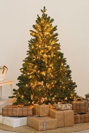 Искусственная елка с лампочками Барокко Премиум 150 см, теплые белые LED, ЛИТАЯ + ПВХ, GREEN TREES