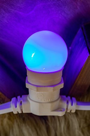 Лампа для Белт Лайт LED синяя, 45 мм, Е27, 4 Вт, 