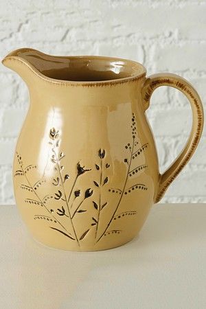 Декоративная ваза-кувшин БОТАНИКО с тонкими ветками, фарфор, 18 см., Boltze