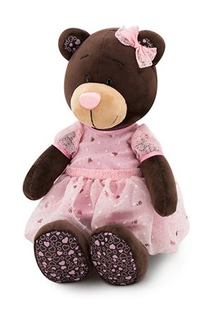 Мягкая игрушка Медведь Milk: Розовый Мусс, 30 см, ORANGE TOYS