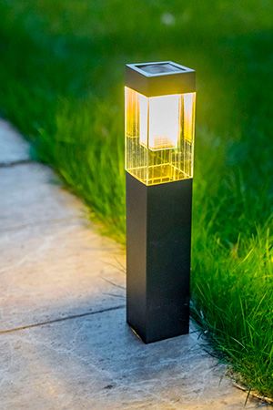 Садовый светильник Solar КВАДРИО, тёплые белые LED-огни, 36 см, Kaemingk (Lumineo)