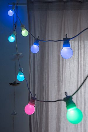 Гирлянда из лампочек CREAMY PAINTS, 20 разноцветных RGB LED-огней, 9.5+5 м, белый провод, ПДУ, таймер, контроллер, коннектор, Kaemingk