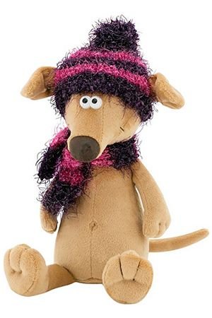 Собака Чуча в фиолетовой шапке, 30 см, ORANGE TOYS, exclusive