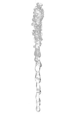 Сосулька ХРУПКАЯ РОСКОШЬ, с кристаликами, акрил, 15 см, Edelman