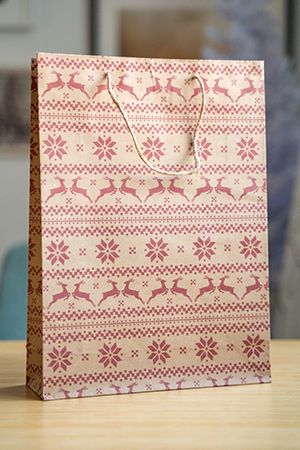 Подарочный пакет СКАНДИ-КРАФТ - Олени, 18х8х23 см, Koopman International