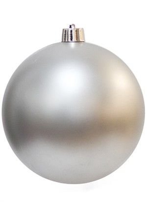 Пластиковый шар матовый, серебряный, 300 мм, Edelman