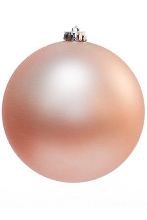 Пластиковый шар матовый, светло-розовый, 150 мм, Winter Deco