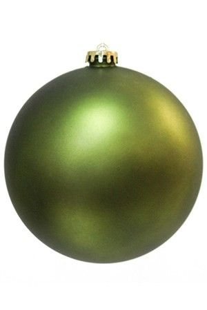 Пластиковый шар матовый, зеленый, 150 мм, Winter Deco