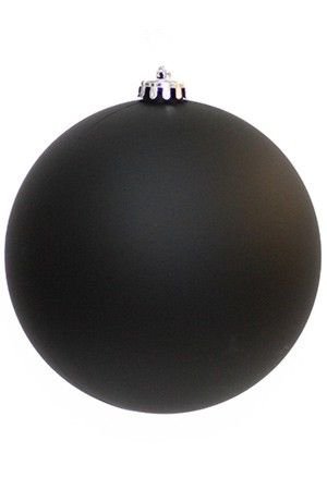 Пластиковый шар матовый, черный, 150 мм, Winter Deco