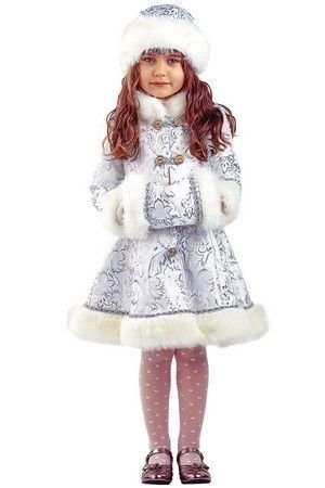 Карнавальный костюм снегурочки Хрустальная, рост 128 см, Батик