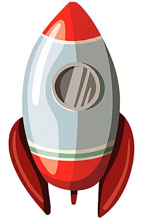 Деревянная елочная игрушка Ракета - Краски детства 10 см, МанузинЪ