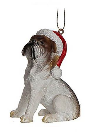 Елочная игрушка Собачка Французский бульдог - Новогодние питомцы 8*4 см, подвеска, Edelman