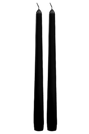 Свечи античные чёрные, 2.3.х25 см (упаковка 2 шт.), Омский Свечной