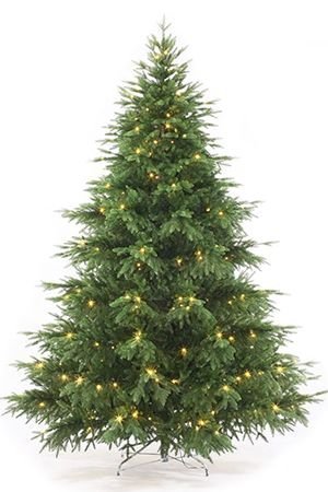 Искусственная елка с лампочками Версальские Огни 250 см, 820 теплых белых ламп, ЛИТАЯ 100%, CRYSTAL TREES