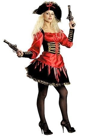 Карнавальный костюм для взрослых Пиратка, 46 размер, Батик