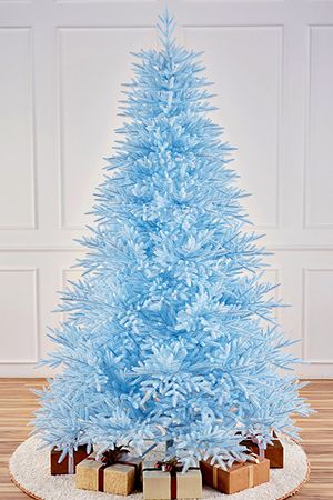 Искусственная елка Голубая 240 см, ЛИТАЯ 100%, Max CHRISTMAS