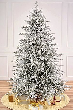 Искусственная елка Лесная Фея заснеженная 210 см, ЛИТАЯ 100%, Max CHRISTMAS