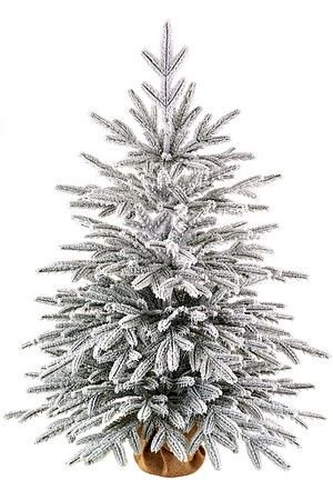 Настольная елка в мешочке Семирамида заснеженная 90 см, ЛИТАЯ 100%, Max CHRISTMAS