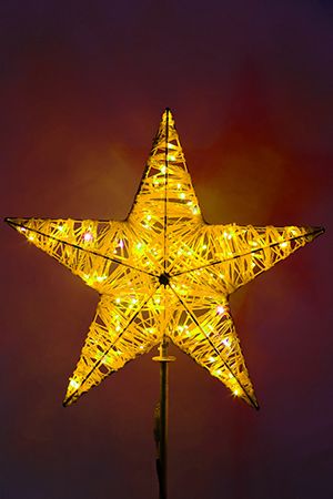 Светодиодная макушка Кремлевская Звезда 50 см золотая, IP54, GREEN TREES