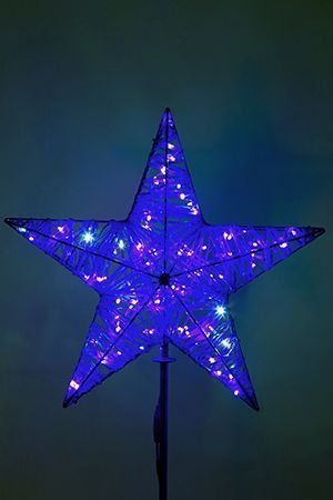Светодиодная макушка Кремлевская Звезда 100 см синяя, IP54, GREEN TREES