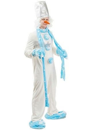 Карнавальный костюм для взрослых Снеговик, 48 размер, Батик