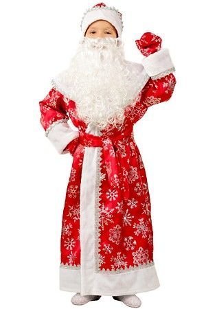 Карнавальный костюм Дед Мороз Узорчатый, рост 116 см, Батик