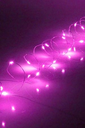 Светодиодная гирлянда РОСА, 3 м, 20 фиолетовых микро LED-огней, серебряная проволока, батарейки, IP20, Serpantin