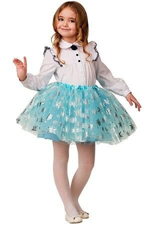 Детская юбка-пачка Воздушная голубая, рост 110-122 см, Батик