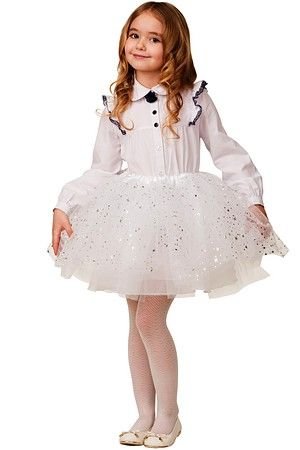 Детская юбка-пачка Воздушная белая, рост 110-122 см, Батик