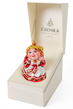 Ёлочная игрушка ВЕСНА, подарочная упаковка, 85 мм, Елочка