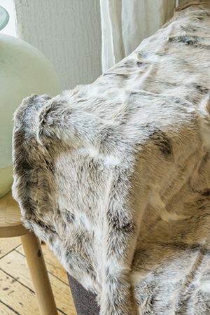 Меховой плед SOFT COMFORT, бежевый, 150х130 см, Kaemingk